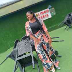 Single Black woman in Makurdi Airport, Nigeria, Nigeria