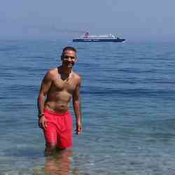 Single Greek man in Chios, Greece