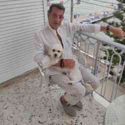 Single Greek man in Pireas, Attica, Greece