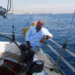 Single Greek man in Pireas, Attica, Greece