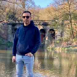 Single Iranian man in London, UK, United Kingdom