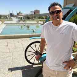 Single Iranian man in London, UK, United Kingdom