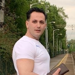 Single Iranian man in London, UK, United Kingdom