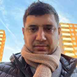 Single Iranian man in London, UK, United Kingdom