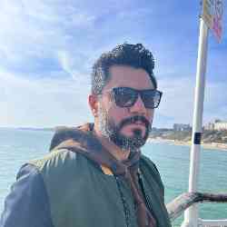 Single Iranian man in London, UK, United Kingdom