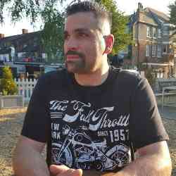 Single Greek man in London, UK, United Kingdom