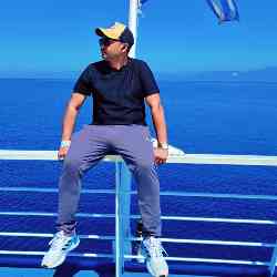 Single Greek man in Corfu, Greece, Greece