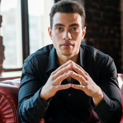 Single Arab man in London, UK, United Kingdom