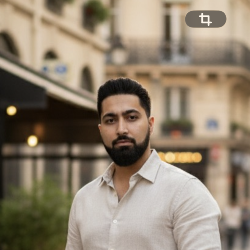 Single Arab man in Düsseldorf, Deutschland, Germany