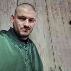 Single Albanian man in Elbasan, Shqipëria, Albania