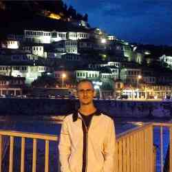 Single Albanian man in Berat, Albania, Albania