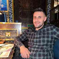 Single Albanian man in London, UK, United Kingdom