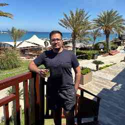 Single Albanian man in Tirana, Arnavutluk, Albania