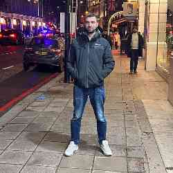 Single Albanian man in London, UK, United Kingdom