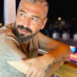 Single Albanian man in Durres, Arnavutluk, Albania